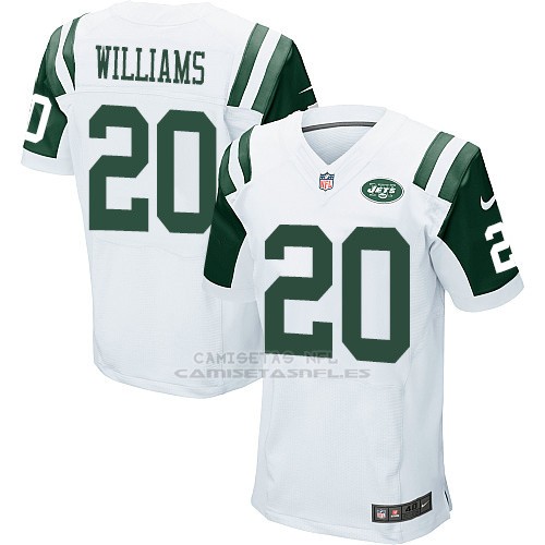 Camiseta New York Jets Williams Blanco Nike Elite NFL Hombre
